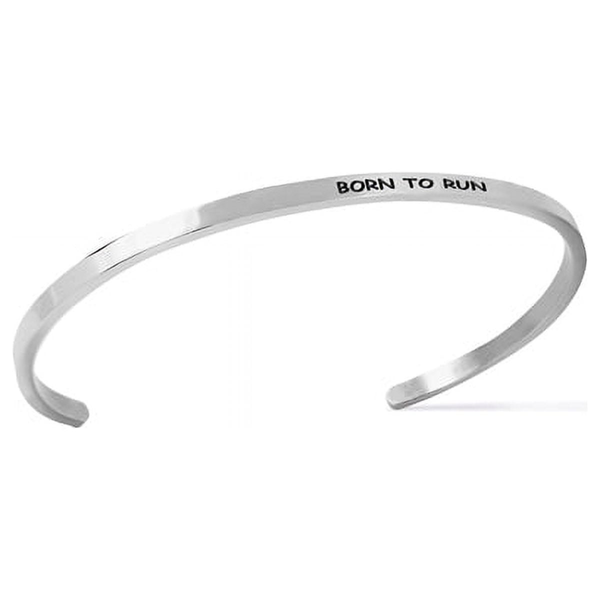 Stainless Steel 8-inch Saying Bracelet