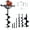 Black#57, variant on 2.7HP Post Hole Digger 63cc Gas-Powered 2-Stroke Auger Digging Drill Shaft Size 3/4" ,EPA certificated with L4"+L6"+L8" DRILL BITS,