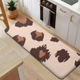 thumbnail image 5 of Beige and Brown Of Leopard Print Kitchen Rug Mat,Kitchen Runner Rugs Non Skid Washable,Decorative Kitchen Floor Mats for Kitchen,Sink,Laundry,17"x47.2", 5 of 7