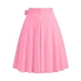 thumbnail image 4 of YDFCWXW Women's High Waist A-Line Pockets Skirt Skater Flared Midi Skirt RD1, XXL, 4 of 4