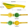 thumbnail image 4 of Metal 2 in 1 Lemon Lime Combo Squeezer - Manual Citrus Press Juicer, 4 of 7