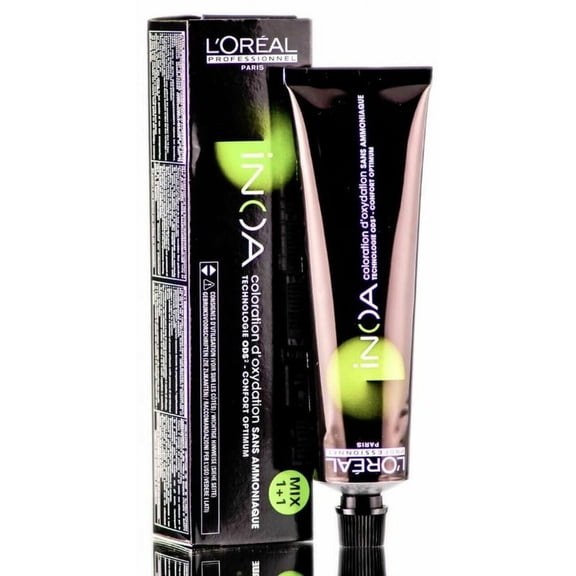 L'oreal Pro INOA Coloration Ammonia-Free Permanent Haircolor Dye - 4.56/ High Resist