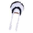 thumbnail image 1 of Tocado indio,Tocado de plumas de jefe ,Sombrero de escenario para actuación,disfraz,fiesta,cosplay,Diadema para fiesta de graduación con tocado de ,Manualidades para, 1 of 8