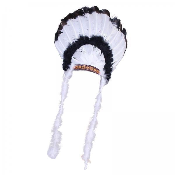 Tocado indio,Tocado de plumas de jefe ,Sombrero de escenario para actuación,disfraz,fiesta,cosplay,Diadema para fiesta de graduación con tocado de ,Manualidades para