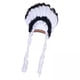 thumbnail image 1 of Tocado indio,Tocado de plumas de jefe ,Sombrero de escenario para actuación,disfraz,fiesta,cosplay,Diadema para fiesta de graduación con tocado de ,Manualidades para, 1 of 8