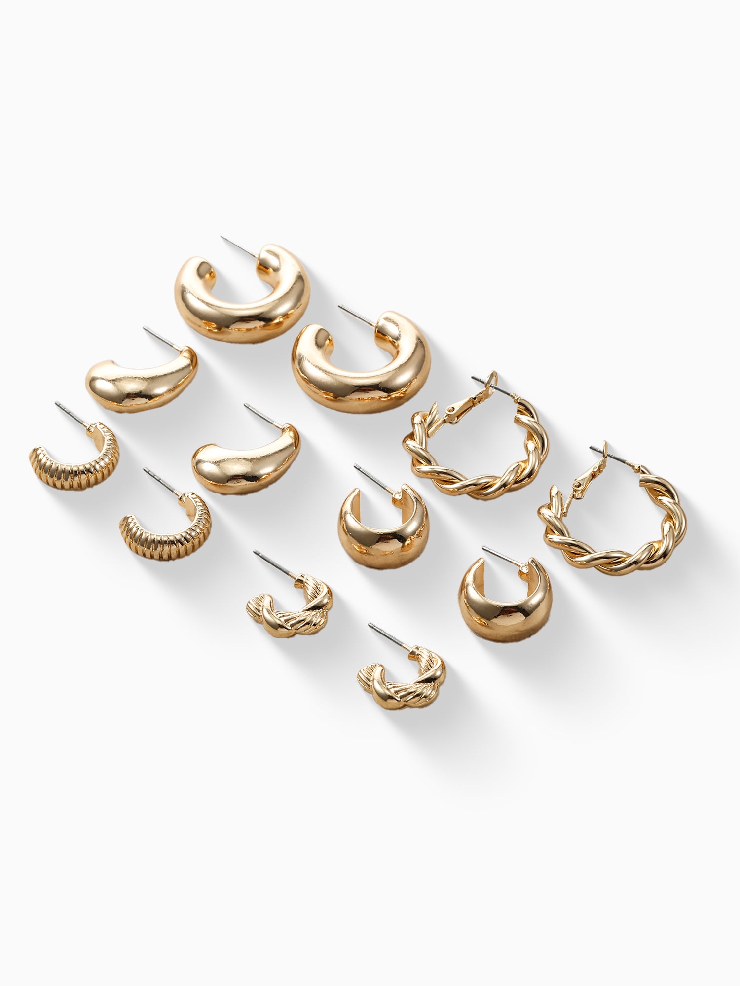 No Boundaries Earring Set, Gold Tone, 6-Piece
