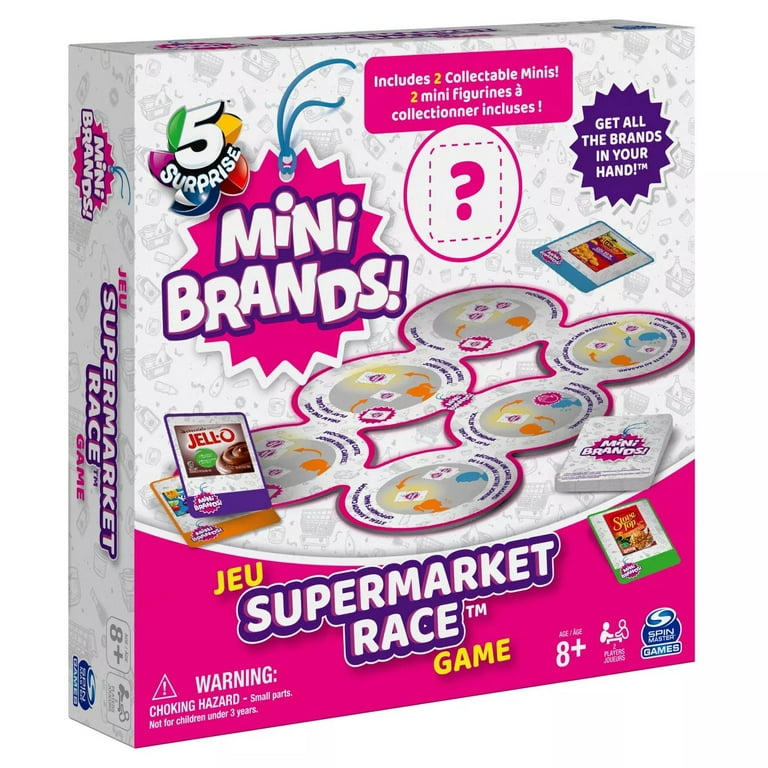 5 Surprise Mini Brands!: Mini Market Dash! Game, Board Game