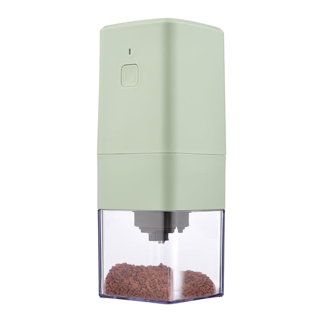 Generic Moulin à Café, Moulin à Café Électrique Petit Moulin à Grains Carré Réglable Support de Grossièreté Charge Usb Mini Portable Batterie Intégrée Noir