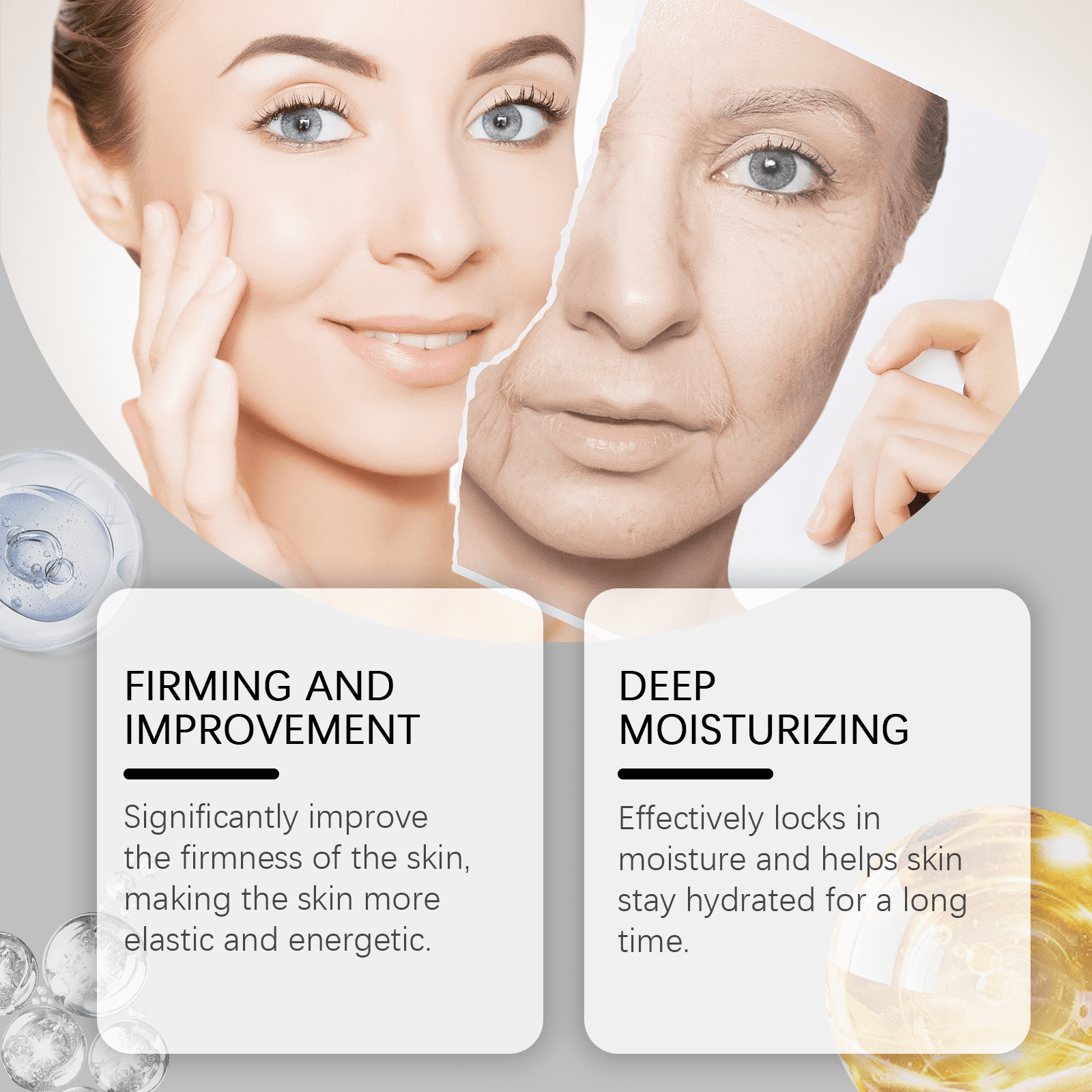 Alvantor Hydrating Essence Facial Serum with Hyaluronic Acid, Anti-Aging Fine Lines Wrinkle Smoothing Moisturizer, 1fl.oz