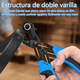 thumbnail image 3 of Kit Pinza Sacabocados Blossom  Ojilladora Perforadora Para Cinturón azul negro, 3 of 5