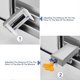 thumbnail image 2 of Cerradura de seguridad para marco de puerta de aleación de aluminio con llave, cerradura de ventana doble deslizante ajustable, cerraduras de seguridad de acero, limitador de seguridad para niños., 2 of 4