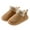 Brown, variant on Fengactive Womens Winter Warm Plush Fleece Lined Ankle Slippers Indoor Outdoor Non Slip Thick Sole Home Boots