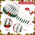 thumbnail image 2 of Christmas Garden Fence Wooden Decorative Miniature Fairy Picket Ornament Fence 2 Pieces 35 inch Miniature Accessories for Dollhouse Village Landscape Home Garden Plant - White Small, 2 of 7