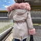 thumbnail image 2 of Chaqueta acolchada de algodón con cuello de piel desmontable, parka con capucha, abrigo cálido acolchado de algodón para mujer, chaqueta de abrigo de moda con cremallera, 2 of 5
