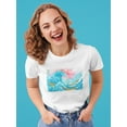 thumbnail image 2 of Image Conscious Ocean Waves With Boats T-Shirt Womens -Porter Hastings Designs, Female 3X-Large, 2 of 4