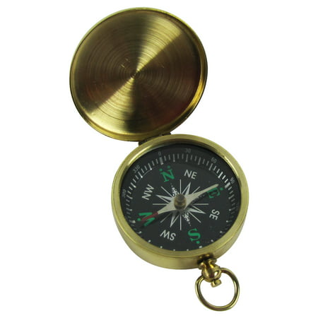 Brass Travel Pocket Navigation Compass Navigational Camping/Hiking/Survival