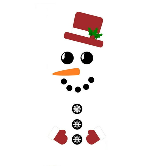 Décorations de Fête de Noël Aimants de Bonhomme de Neige pour Réfrigérateur Autocollants Décoratifs de Noël pour Fête et Maison Aimants pour Réfrigérateur