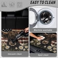 thumbnail image 5 of DISNIMO Car Cargo Mat All Weather Trunk Protection Cargo Liner Heavy Duty Rear Trunk Liner Machine Washable Dog Seat Cover Suitable for Most Cars Models, Highland Cow Daisy American Flag, 5 of 7