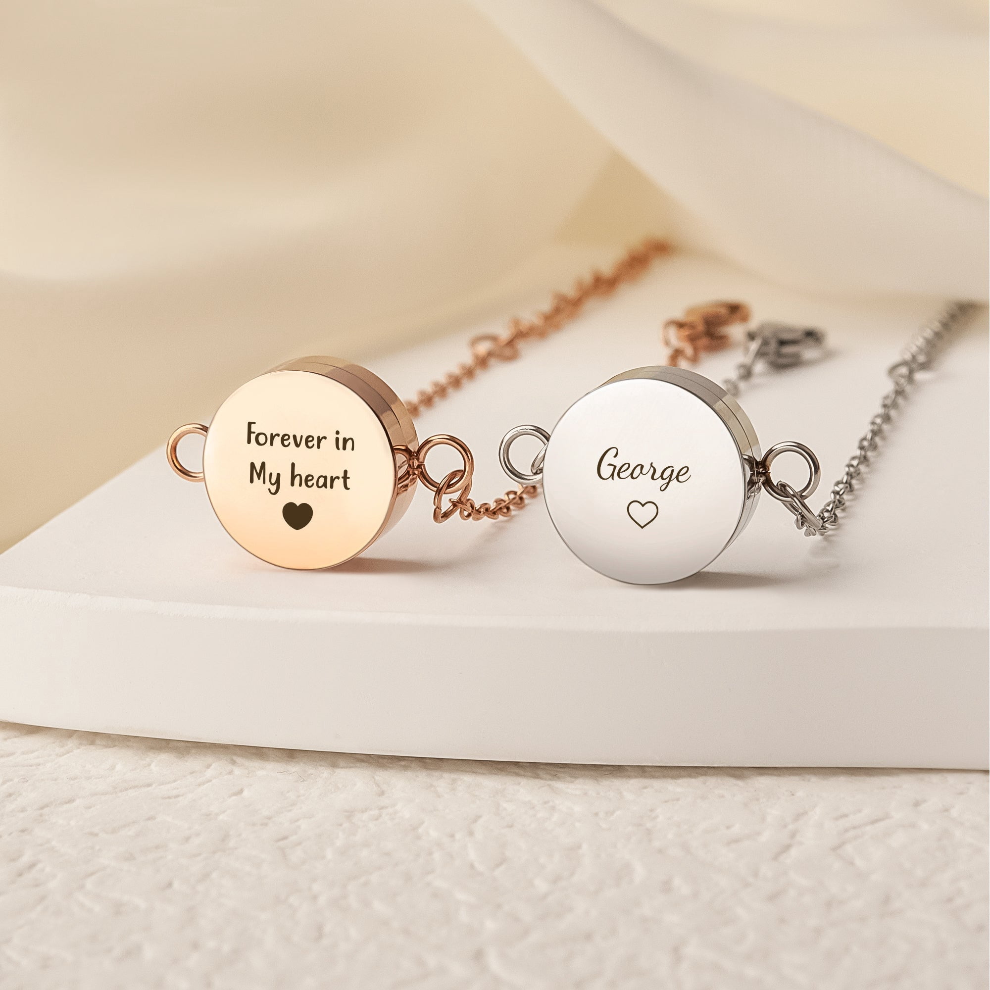 Anavia Personalized Pet Memorial Jewelry, Custom Text Pet/Dog Urn Bracelet for Ashes, Gift for Loss of Pet, Custom Name Memorial Bracelet For Pet Keepsake Cremation Jewelry