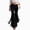 Black 11, variant on Karymi Faux Suede Fringe Flare Women's Pants, Mid‑High Waist Button Zipper Closure Western Style Bell‑Bottom Long Trousers for Party Going‑Out