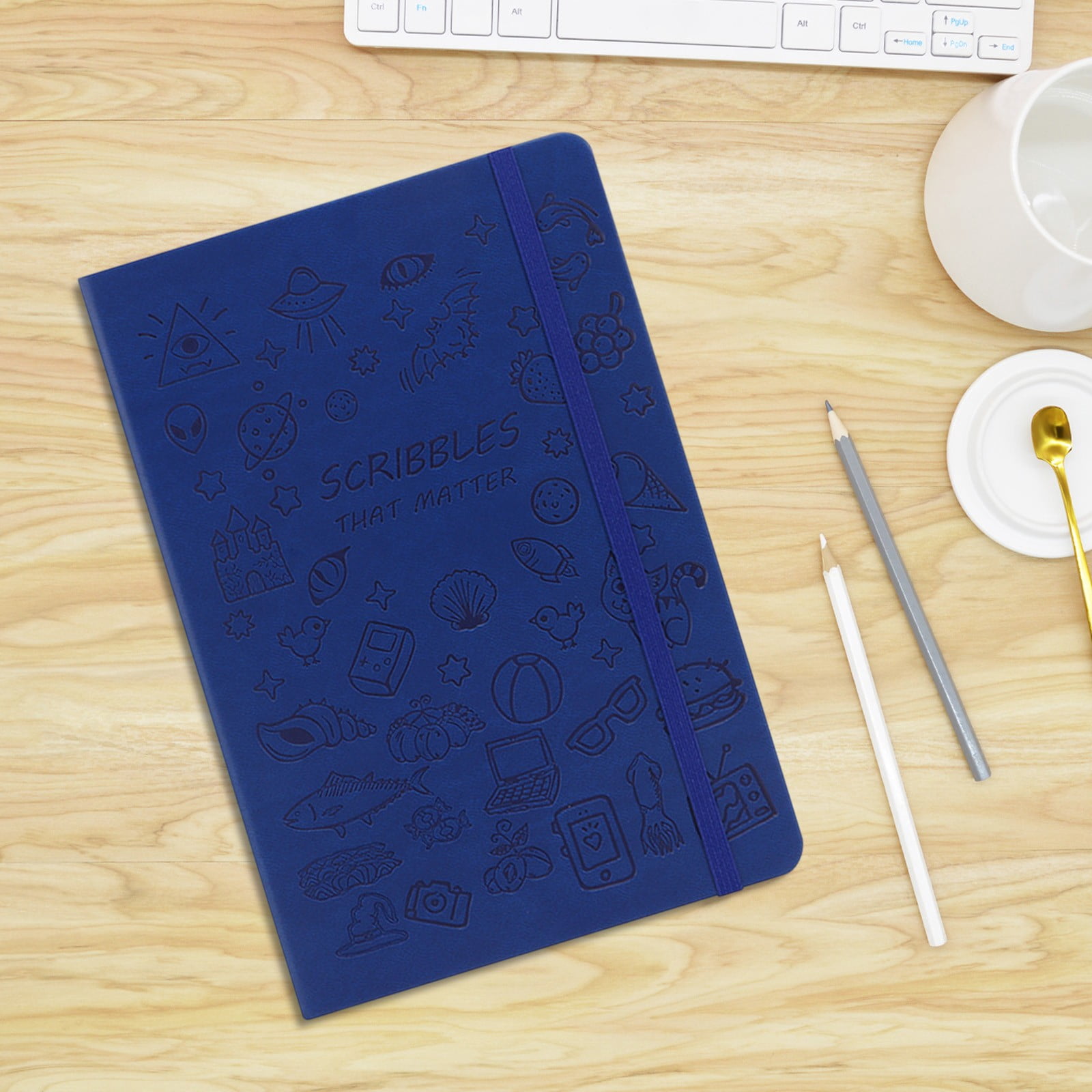 HBBKVI 2 Pack Notebook, Softcover Notebook Cute Cartoons A5 Stamped Book Exquisite Diary Tape Business Notepad