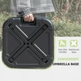 thumbnail image 3 of Homall Black Square Plastic Patio Umbrella Base Stand, Grip Handles and Adjustable Knob, 3 of 7