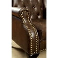 thumbnail image 3 of Bowery Hill Faux Leather Tufted Accent Chair in Brown, 3 of 4