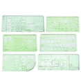 thumbnail image 1 of Hollow RulerMultifunctional Architecture Drawing Template Architecture Ruler Drawing Template Ruler Versatile Functionality, 1 of 8