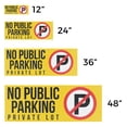 thumbnail image 3 of No Public Parking Private Lot Vinyl Decal 2 Pack of 12 Inch x 5 Inch Weatherproof Heavy-Duty Adhesive Backing | Clear Directions, Property Management, Outdoor Use | Made in USA, 3 of 6