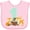 AD-Pink, variant on Inktastic One Years Old with Woodland Animals Boys or Girls Baby Bib