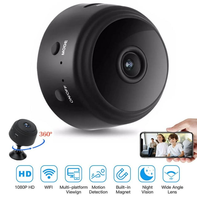 Mini Cámara A9, Wifi Inalámbrico, Monitor De Red Ip, Cámaras De Vigilancia De Seguridad Para El Hogar Inalámbricas De Alta Definición Duraderas Cateissary EL015863-00