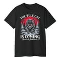 thumbnail image 3 of The Yule Cat Is Coming T-Shirt – Jólakötturinn Christmas Shirt, Icelandic Folklore Tee, Dark Winter Solstice Gothic Holiday Gift, 3 of 5