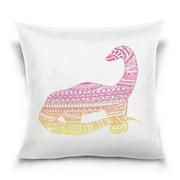 POPCreation Dinosaur Throw Pillow Case Vintage Cushion Cover 20x20 inches