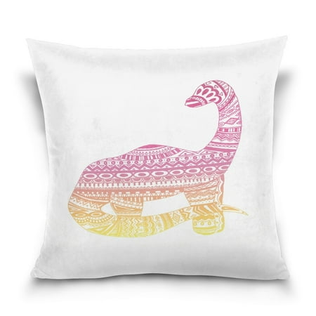 POPCreation Dinosaur Throw Pillow Case Vintage Cushion Cover 20x20 inches
