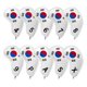 thumbnail image 1 of 10Pcs PU Golf Iron Headcover Club Head Cover Training Equipment 4-9,P,A,X Macarena Cubierta de cabeza de hierros de golf, 1 of 8