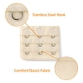 thumbnail image 4 of Correa Del sujetador Allegra K 5Pcs 3 Gancho de 3 Filas longitud Ajustable Beige-Sangría, 4 of 5
