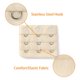 thumbnail image 4 of Correa Del sujetador Allegra K 5Pcs 3 Gancho de 3 Filas longitud Ajustable Beige-Sangría, 4 of 5