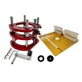 thumbnail image 2 of Aluminum Alloy Router Table Insert Plate ,Lifting Platform Stand ,Router lifting system for 64-66mm Diameter Motors, Trimming drill Novices Aureate, 2 of 9