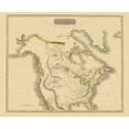 thumbnail image 2 of Thomson 14x12 Black Ornate Wood Framed with Double Matting Museum Art Print Titled - North America - Thomson 1814, 2 of 4