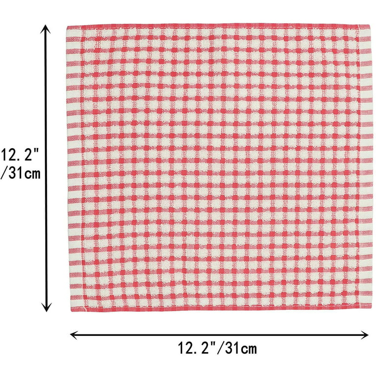 Square Cotton Kitchen Towels Set of 6 (color: mix)