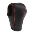 thumbnail image 1 of Cubierta de pomo de palanca de cambios de piel sintética para coche, palanca de arranque de cambio de transmisión para Honda HR-V 2016-2021, puntadas rojas, 1 of 1