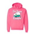 thumbnail image 1 of Unisex ONE HAPPY CAMPER Hoodie Sweatshirt, 1 of 5