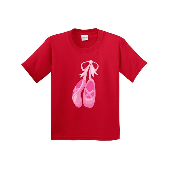 Inktastic Ballet Shoes, Ballet Slippers, Ballet Dance, Pink Youth T-Shirt