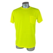 High Visibility Yellow Safety Short Sleeve Shirt-Pack of 10 Safety-shirt-size: S