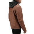 thumbnail image 2 of X RAY Jeans Men's PU Leather Jacket with Hood And Faux Shearling Lining, Tan, 2XL, 2 of 9