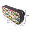 thumbnail image 3 of Lsque Transports with Animals Printed Big Capacity PU Leather Pencil Case Large Pencil Pouch Stationery Pen Bag Pencil Holder for Teen, 3 of 6