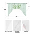 thumbnail image 5 of Green Bow Swag Valances for Windows, Small Curtains Drapes, Cute Bowknot Minimalist Solid Color Kitchen Window Curtains Over Sink Rod Pocket Window Treatment Valance for Bedroom/Bathroom 56"x36", 5 of 5
