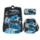 thumbnail image 1 of Disketp Football Time Mochila Estampada de Gran Capacidad con Lonchera y Estuche, Set de 3 Piezas para Estudiantes, 1 of 7