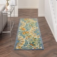 thumbnail image 2 of Nourison Aloha Bold Floral Flatweave High-Low Indoor Outdoor Runner Rug Multicolor 2' x 6', 2 of 8