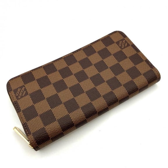 Pre-Owned Louis Vuitton Damier Zippy Wallet N41661, Brown